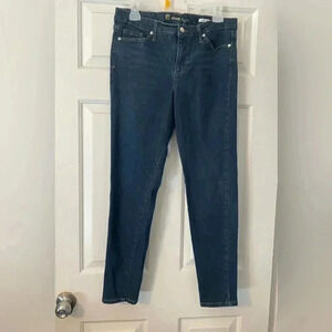 Anne Klein Dark Blue Jeans Mid Rise Skinny Size‎ 12